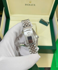 Đồng Hồ Rolex DateJust 126334 Mặt Xà Cừ Đính Đá Replica 11 Nhà Máy Clean 41mm (5)