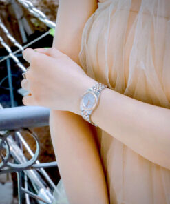 Đồng hồ Michael Kors Petite Lexington MK4817 demi cọc số đính đá like auth 26mm