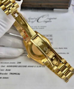 Đồng hồ Rolex Day-Date vàng gold nam máy cơ Nhật giá rẻ fake cao cấp 36-40mm