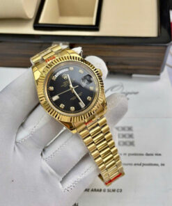 Đồng hồ Rolex Day-Date vàng gold nam máy cơ Nhật giá rẻ fake cao cấp 36-40mm
