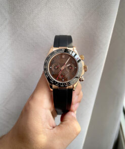 Đồng hồ Rolex Daytona Cosmograph nam mặt chocolate cọc số học trò fake 11 40mm