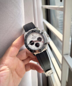 Đồng hồ Rolex Daytona Cosmograph nam mặt trắng cọc số học trò fake 11 40mm