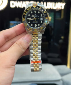 Đồng hồ Rolex nam GMT - Master II dây kim loại demi máy cơ nhật fake 11 41mm