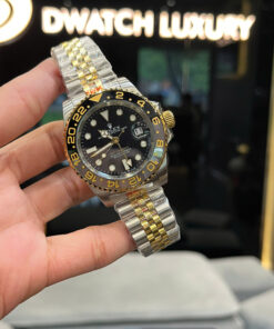 Đồng hồ Rolex nam GMT - Master II dây kim loại demi máy cơ nhật fake 11 41mm