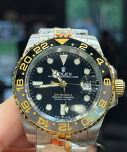Đồng hồ Rolex nam GMT - Master II dây kim loại demi máy cơ nhật fake 11 41mm