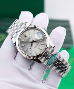 Đồng hồ Rolex nam rep 11 DateJust 126334 mặt số xám nhà máy Clean cao cấp nhất 41mm (9)