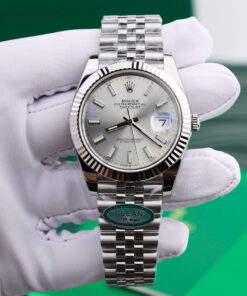 Đồng hồ Rolex nam rep 11 DateJust 126334 mặt số xám nhà máy Clean cao cấp nhất 41mm (9)