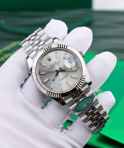 Đồng hồ Rolex nam rep 11 DateJust 126334 mặt số xám nhà máy Clean cao cấp nhất 41mm (9)