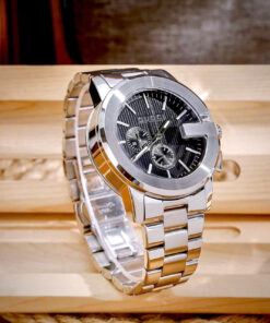 Đồng Hồ Gucci Chronograph Like Auth Dây Kim Loại Mặt Số Đen Máy Pin Nam 44mm (8)