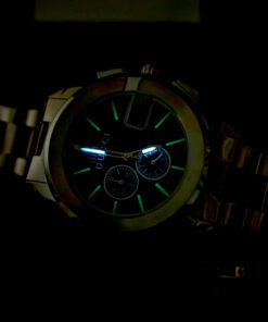 Đồng Hồ Gucci Chronograph Like Auth Dây Kim Loại Mặt Số Đen Máy Pin Nam 44mm (8)