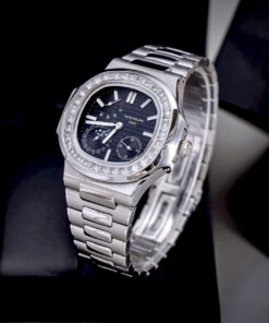 Đồng Hồ Patek Philippe Fake Cao Cấp Nautilus 5724 Mặt Số Đen Máy Cơ Nhật 40mm (2)