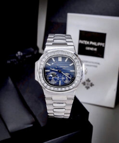 Đồng Hồ Patek Philippe Fake Cao Cấp Nautilus 5724 Mặt Xanh Blue Máy Cơ Nhật 40mm (8)