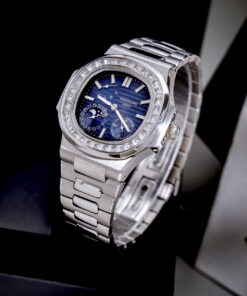 Đồng Hồ Patek Philippe Fake Cao Cấp Nautilus 5724 Mặt Xanh Blue Máy Cơ Nhật 40mm (8)