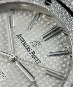 Đồng hồ Audemars Piguet Rep 1 1 Royal Oak 15410 Frosted mặt trắng dây kim loại xưởng APS 41mm (2)