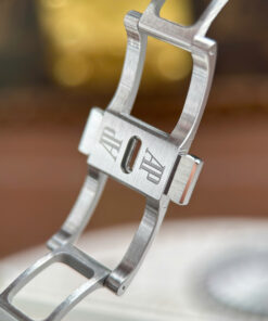 Đồng hồ Audemars Piguet Rep 11 Royal Oak 15410 Frosted mặt xám dây kim loại xưởng APS 41mm (2)