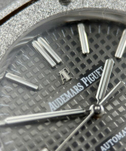 Đồng hồ Audemars Piguet Rep 11 Royal Oak 15410 Frosted mặt xám dây kim loại xưởng APS 41mm (2)