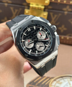 Đồng hồ Audemars Piguet Rep 11 Royal Oak Offshore Chronograph 26420 mặt đen xưởng APS 43mm (2)