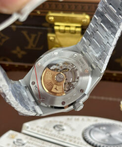 Đồng hồ Audemars Piguet Replica 1 1 Royal Oak 15410 Frosted mặt xanh blue dây kim loại xưởng APS 41mm (2)