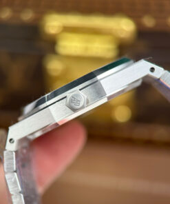 Đồng hồ Audemars Piguet Replica 1 1 Royal Oak 15410 Frosted mặt xanh blue dây kim loại xưởng APS 41mm (2)