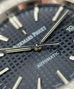 Đồng hồ Audemars Piguet Replica 1 1 Royal Oak 15410 Frosted mặt xanh blue dây kim loại xưởng APS 41mm (2)