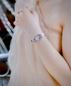 Đồng hồ Chopard Happy Butterfly nữ rose gold đính đá Like Auth 27mm