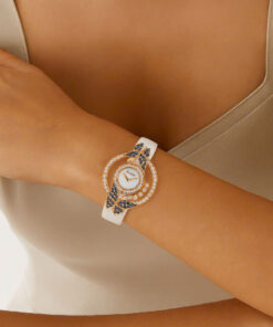 Đồng hồ Chopard Happy Butterfly nữ rose gold đính đá Like Auth 27mm