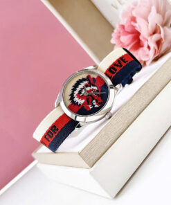 Đồng hồ Gucci G-Timeless mặt hổ dây nato sọc 3 màu like auth 38mm