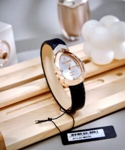 Đồng hồ Just Cavalli Embellished Dial & Leather nữ rose gold like auth 30mm