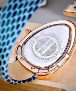 Đồng hồ Just Cavalli nữ Embellished Dial & Leather dây da xanh like auth 30mm