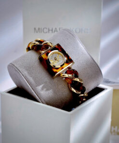 Đồng hồ Michael Kors Mk4808 Chain Lock nữ mặt đính đá like auth 24mm