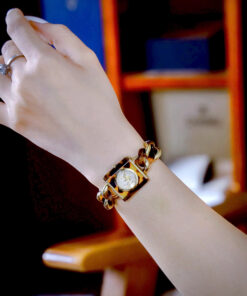 Đồng hồ Michael Kors Mk4808 Chain Lock nữ mặt đính đá like auth 24mm