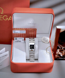 Đồng hồ Omega Constellation Quadra nữ dây kim loại máy Pin Nhật fake cao cấp 22x28mm (3)
