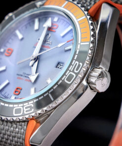 Đồng hồ Omega Seamaster Planet Ocean 600M nam dây dù cam fake cao cấp 42mm (1)