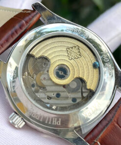 Đồng hồ Patek Philippe 5205R dây da nâu máy nhật giá rẻ fake cao cấp 40mm