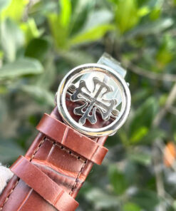 Đồng hồ Patek Philippe 5205R dây da nâu máy nhật giá rẻ fake cao cấp 40mm
