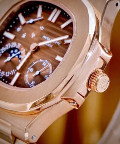 Đồng hồ Patek Philippe Fake cao cấp Nautilus 5712 mặt số chocolate máy cơ nhật 40mm