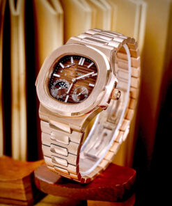 Đồng hồ Patek Philippe Fake cao cấp Nautilus 5712 mặt số chocolate máy cơ nhật 40mm