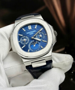 Đồng hồ Patek Philippe fake cao cấp nhất Nautilus 5740 dây da máy cơ Thuỵ Sỹ TWS 40mm (2)
