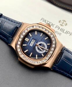 Đồng hồ Patek philipe Nautilus 5726 đính đá baguette máy cơ nhật giá rẻ 40mm