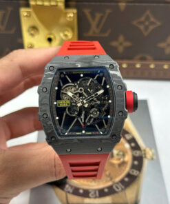 Đồng hồ Richard Mille RM35-01 Rafael Nadal Replica 11 vỏ carbon máy Thụy Sỹ nhà máy ZF 49,9x43mm (2)