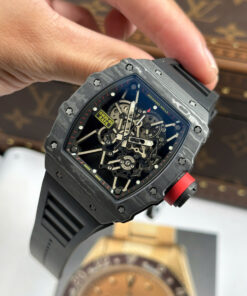 Đồng hồ Richard Mille Rep 11 RM35-01 Rafael Nadal vỏ carbon dây cao su đen xưởng ZF 49,9x43mm (2)