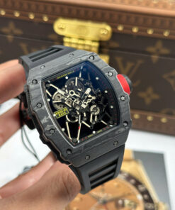 Đồng hồ Richard Mille Rep 11 RM35-01 Rafael Nadal vỏ carbon dây cao su đen xưởng ZF 49,9x43mm (2)