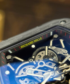 Đồng hồ Richard Mille Replica 11 RM35-01 Rafael Nadal vỏ carbon dây cao su trắng xưởng ZF 49,9x43mm (2)