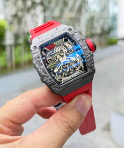Đồng hồ Richard Mille Replica 11 RM35-02 Rafael Nadal dây cao su màu đỏ xưởng ZF 44mm (2)