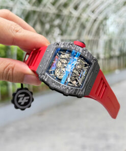 Đồng hồ Richard Mille Replica 11 RM35-02 Rafael Nadal dây cao su màu đỏ xưởng ZF 44mm (2)