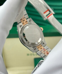 Đồng hồ Rolex DateJust mặt nâu Rep 11 bọc vàng thật nhà máy GM 31mm (1)