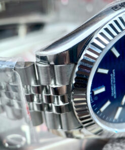 Đồng hồ Rolex Datejust nam ZF mặt xanh blue nếp gấp fake cao cấp 41mm