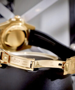 Đồng hồ Rolex nam Submariner đính đá vàng gold dây cao su fake cao cấp 40mm