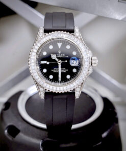 Đồng hồ Rolex nam Submariner đính full đá máy cơ nhật giá rẻ fake cao cấp 40mm