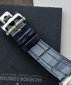 Đồng hồ Vacheron Constantin 6000V Replica 11 màu xanh blue dây da 42,5mm (2)